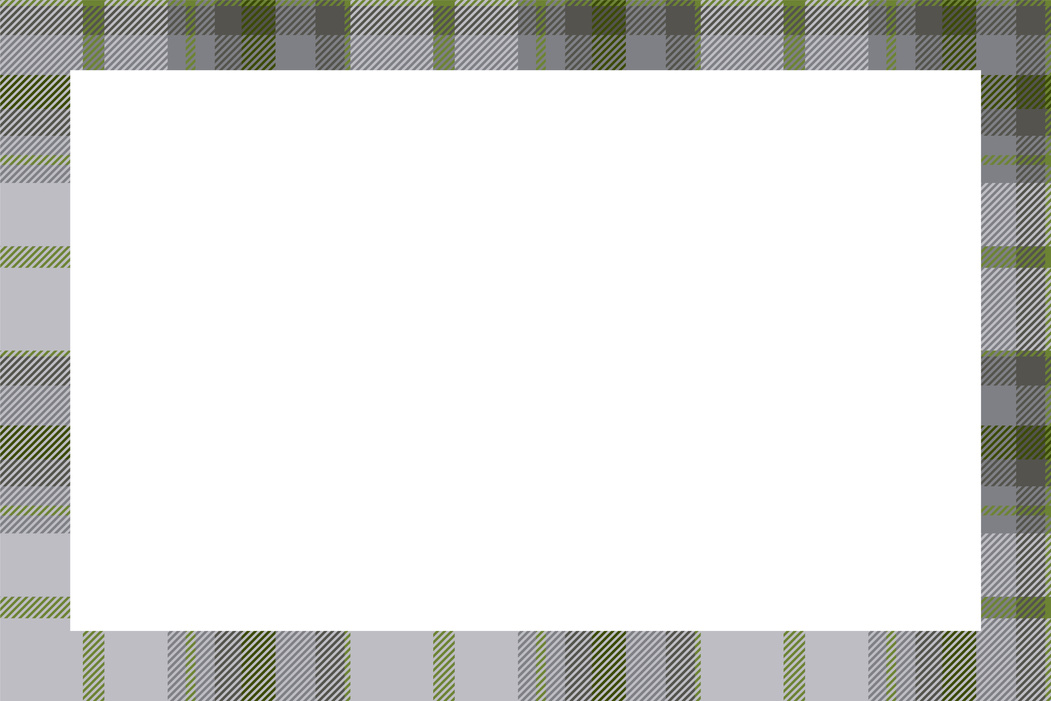 Vintage Frame Vector. Scottish Border Pattern Retro Style. Tarta
